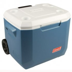Coleman 50-Quart Xtreme 5-Day Heavy-Duty Cooler with Wheels, Blue