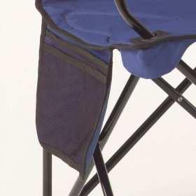 Coleman Adult Camping Chair with Built-In 4-Can Cooler, Blue