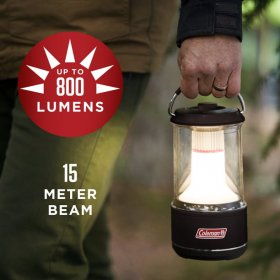 Coleman 800 Lumens LED Lantern with BatteryGuard, Black