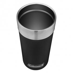 Coleman Brew Insulated Stainless Steel Tumbler, Black, 20 oz.