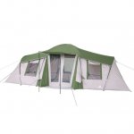 Ozark Trail 10-Person 3-Room Vacation Tent,with Shade Awning