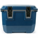 Ozark Trail 35 Quart Hard Sided Cooler with Microban Protection,Stainless Steel Locking Plate,Blue