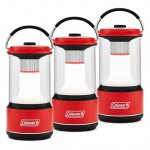 Coleman 800 Lumens LED Outdoor Camping Lantern w/ BatteryGuard, Red(3 Pack)