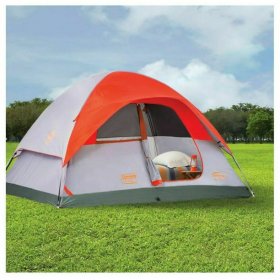 Coleman Flatwoods II 6-Person Dome Tent-Gray/Red