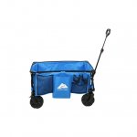Ozark Trail Camping All-terrain Folding Wagon with Oversized Wheels,Blue