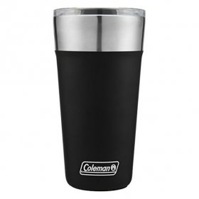 Coleman Brew Insulated Stainless Steel Tumbler, Black, 20 oz.